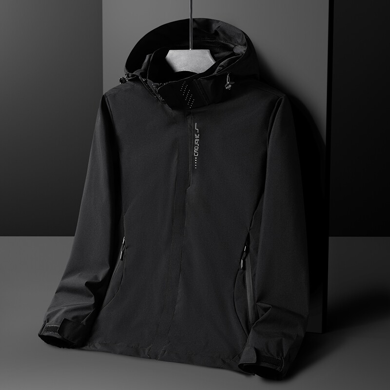 2025秋装户外大码男连帽三防冲锋衣女登山服户外情侣夹克6266-P33,男装夹克,星座1816-1（原1210-1）