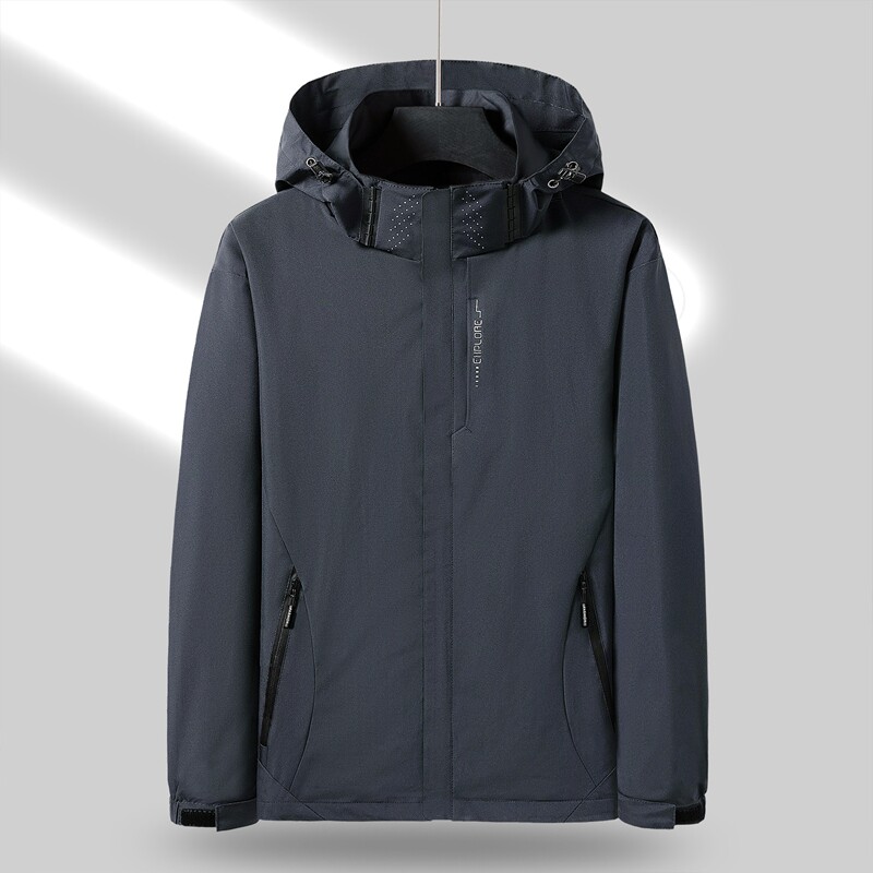 2025秋装户外大码男连帽三防冲锋衣女登山服户外情侣夹克6266-P33,男装夹克,星座1816-1（原1210-1）