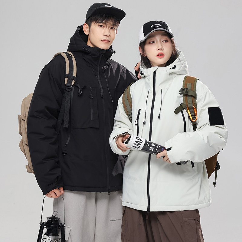 2025冬季冲锋衣男石墨烯棉服工装情侣外套加厚登山棉衣MY891-P65,男装夹克,星座1816-1（原1210-1）