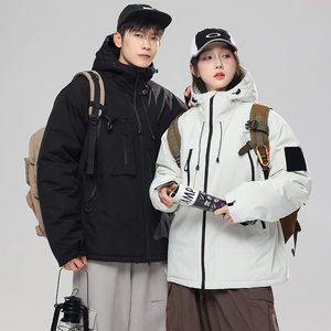 2025冬季冲锋衣男石墨烯棉服工装情侣外套加厚登山棉衣MY891-P65图片