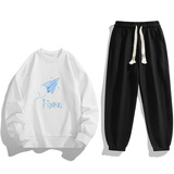 一件货源现货2025秋冬新款男士印花卫衣套装TZ8213-P30，男装休闲套装，星座1816-1（原1210-1）