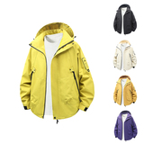 户外冲锋衣防风防水工装夹克秋季情侣连帽旅行登山服外套2518-P38，男装夹克，星座1816-1（原1210-1）