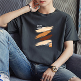 备货充足量大8元2025夏季新款男士印花抖音圆领短袖T恤DT217-P10，男装T恤，星座1816-1（原1210-1）