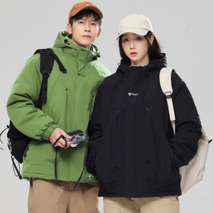 2025冬季新款棉服加厚大码情侣冲锋衣潮牌连帽外套棉衣 MY845-P65图片