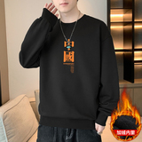 抖音直播2025秋冬新款潮男印花加绒卫衣套头JR083-P19，男装卫衣，星座1816-1（原1210-1）