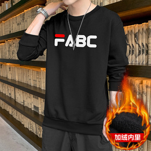 2023现货主推秋冬新款潮流男士FABC印花卫衣加绒大码JR030-P19图片