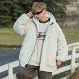 2025冬季新款棉服加厚大码情侣冲锋衣潮牌连帽外套棉衣MY845-P65，男装夹克，星座1816-1（原1210-1）