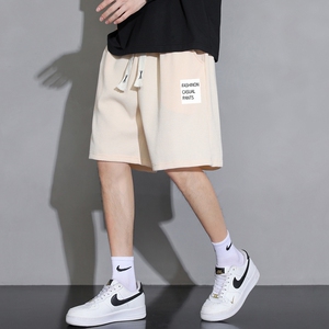 常年现货2025夏季新款青少年男士印花华夫格五分裤大码DK707-P15图片