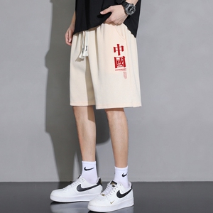 常年现货主推大货2025夏季新款男士华夫格大码印花短裤DK711-P15图片