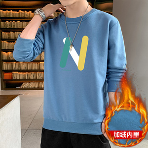 一件现货2025秋冬新款男士字母印花加绒卫衣JR073-P19图片