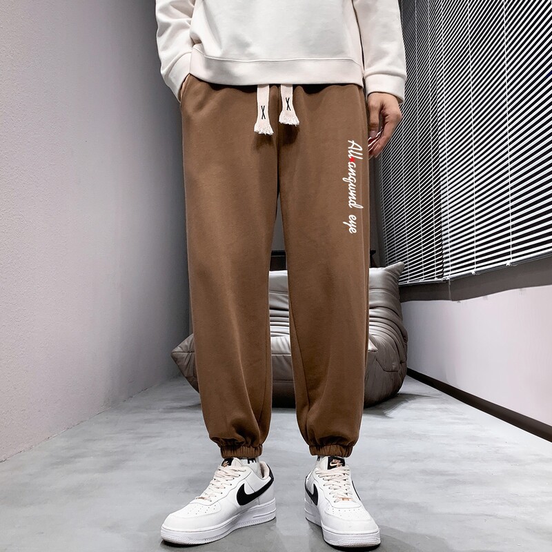 一件2025秋冬新款潮流休闲字母印花运动长裤大码K919,女装休闲裤,星座1816-1（原1210-1）