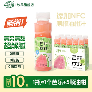 一枝笔芭柑打打含益生nfc芭乐油柑果汁茉莉花茶245ml 10瓶饮料