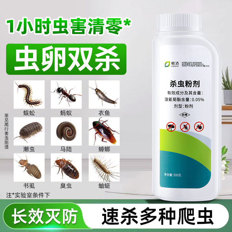 杀虫粉剂家用室内非无毒饵剂灭蟑螂蚂蚁跳蚤杀蜈蚣药虫子消灭神器