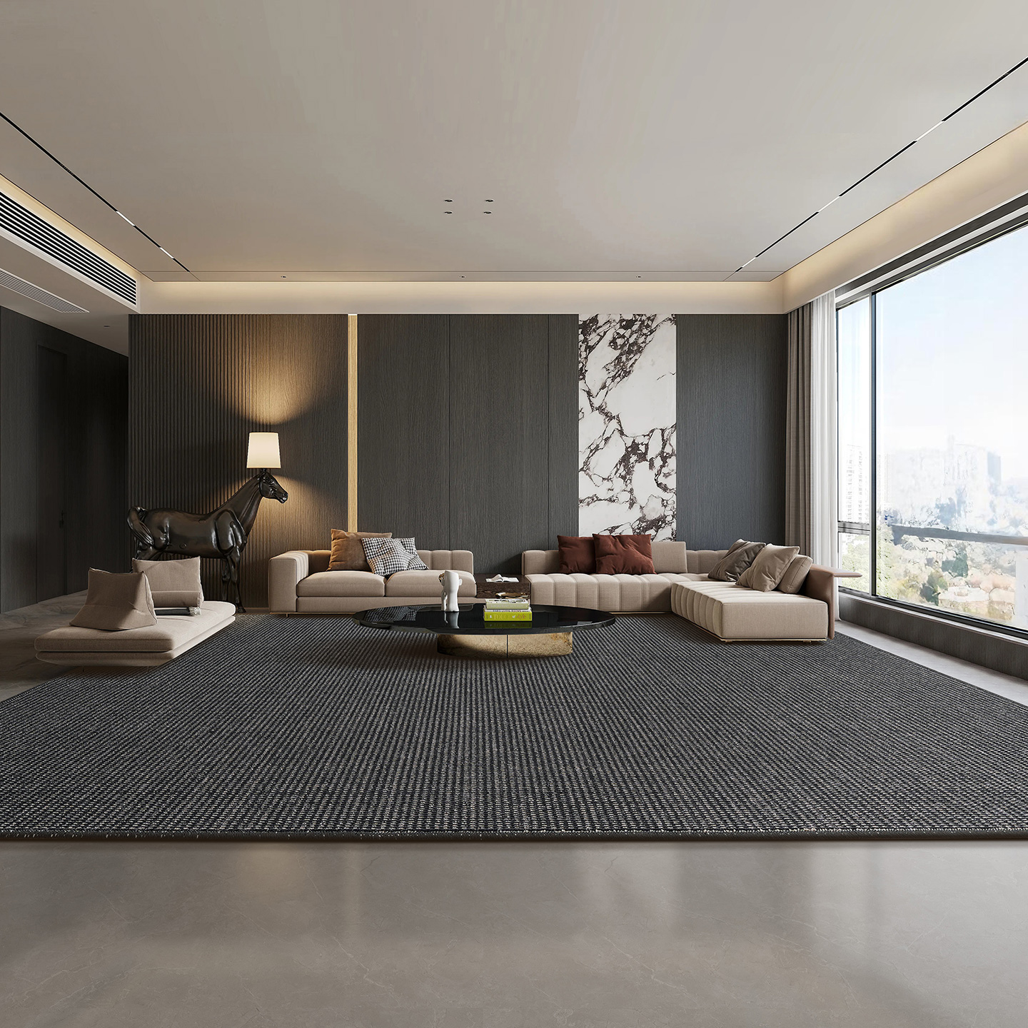 地毯客厅沙发毯简约现代意式轻奢