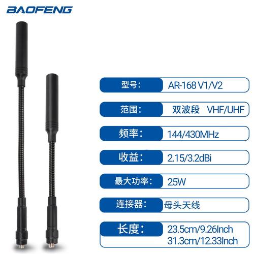 增益远距离对讲机天线宝锋对讲机