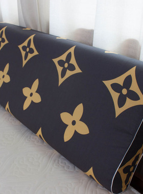 全棉长乳胶枕套单个40*120*150双人40X180记忆橡胶枕头套100%纯棉