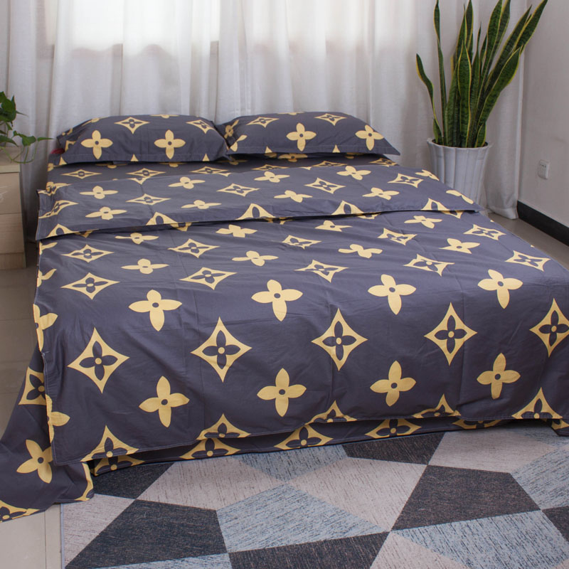 100%全棉单双人被套四季简约纯棉