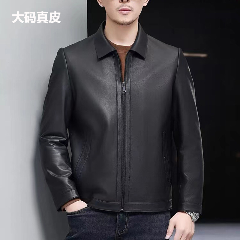 2024款大码男装真皮皮衣头层皮衣