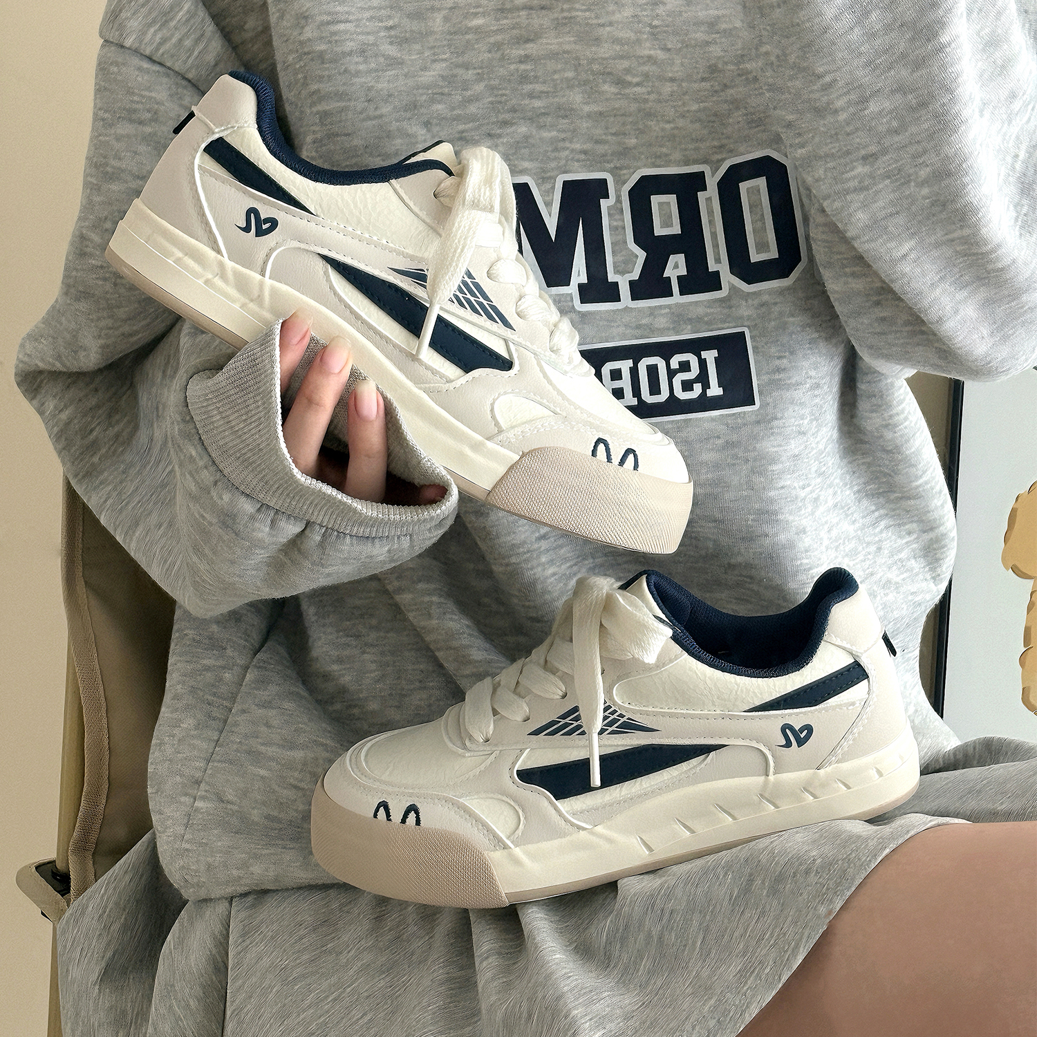 搭板鞋女款2025新款厚底百搭