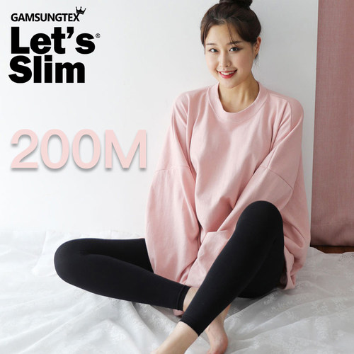 韩国letsslim瘦腿袜200M九分款