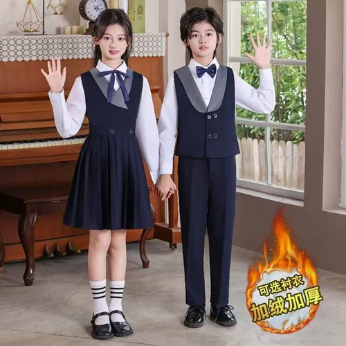 元旦儿童大合唱团演出服表演服中小学生歌咏朗诵比赛男女主持礼服