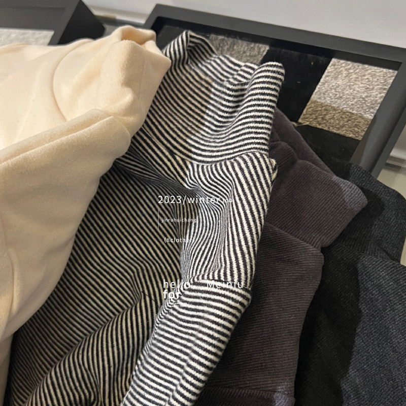 中领休闲长袖加厚T恤秋冬