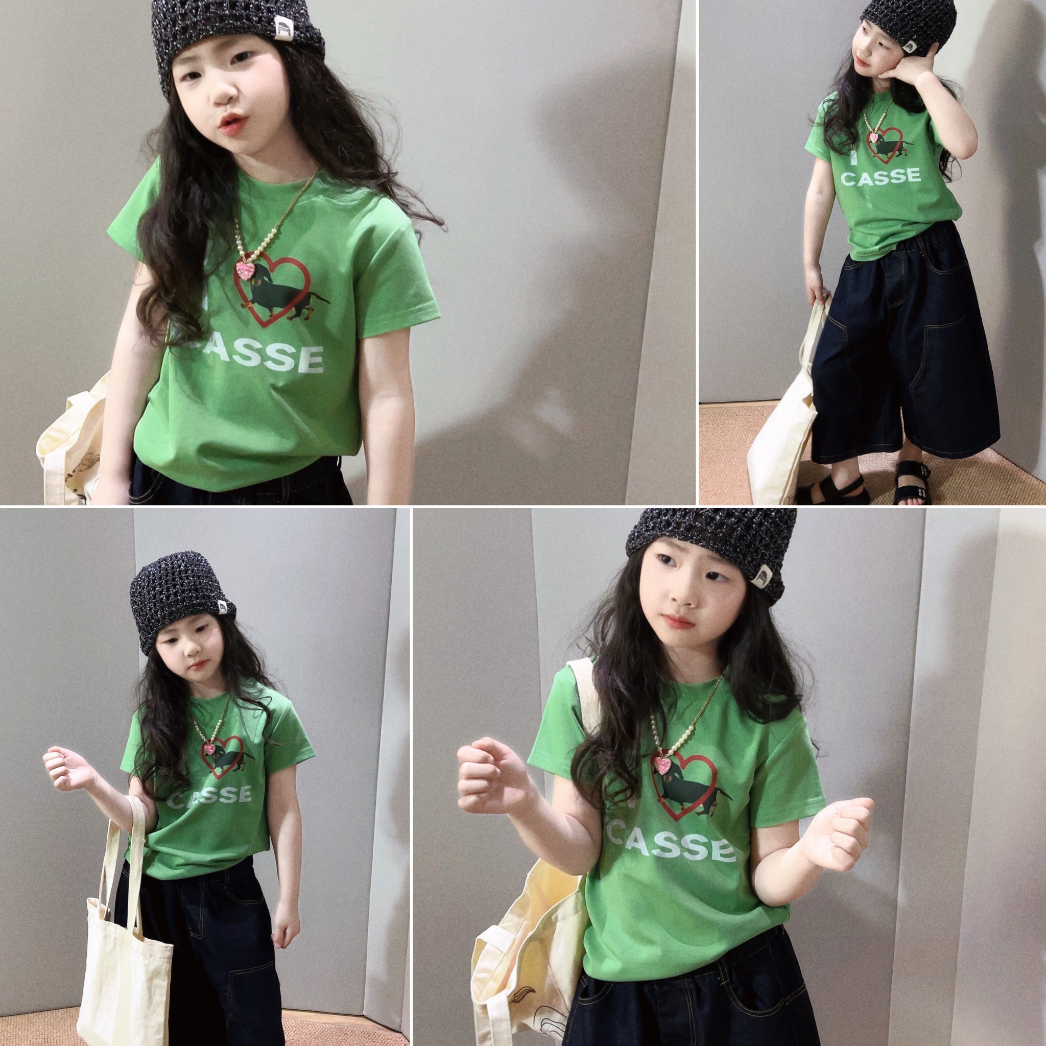 美妞之城女童洋气卡通印花短袖T恤小女孩夏季中大童2026新款童装