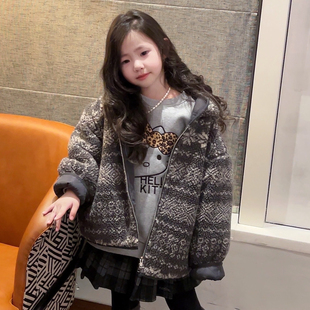 亲子装 费尔岛 25D133 超正 女童夹棉加厚棉衣外套