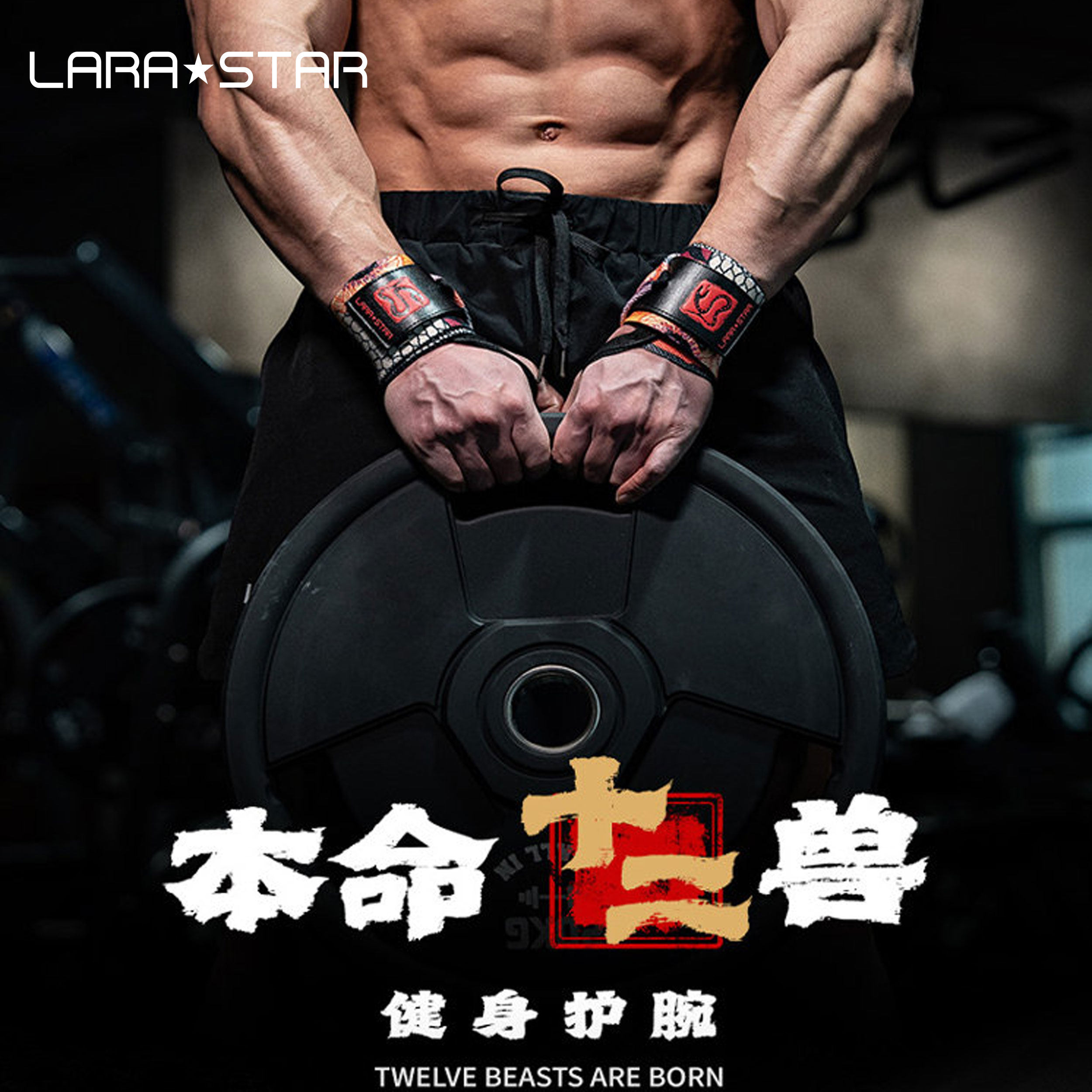 劳拉之星十二生肖加压健身护腕