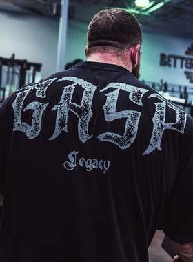 GASP涡轮强尼限定健身健美宽松大码排汗透气轻薄训练休闲欧码短袖