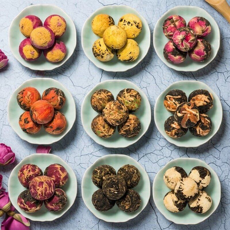 云南花茶龙珠凤庆滇红茶菊花桂花茉莉玫瑰百合蜜香绣球11口味250g