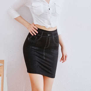 夏季爆款美式复古甜辣牛仔半身裙女短款高腰百搭显瘦辣妹包臀短裙