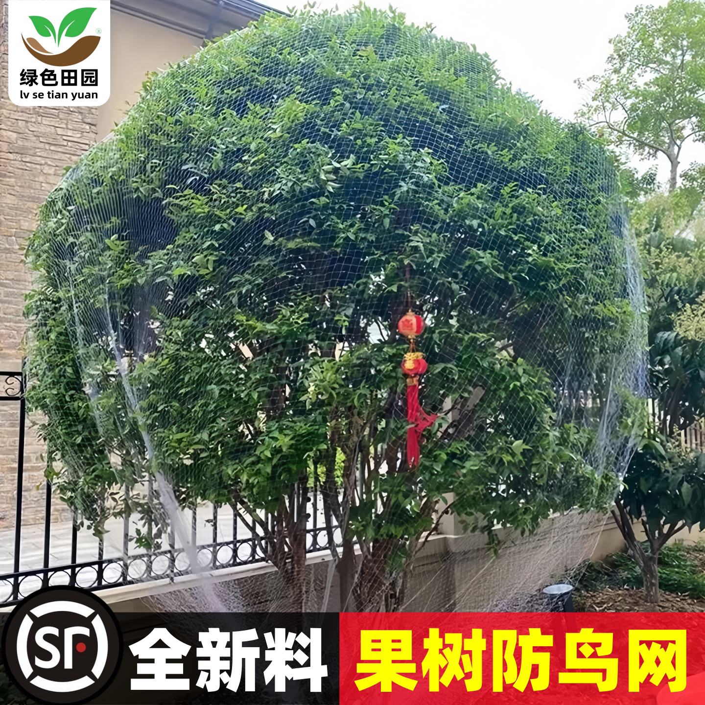 尼龙防鸟网果树果园大棚防护网樱桃树葡萄树鱼塘养殖阳台防鸟神器