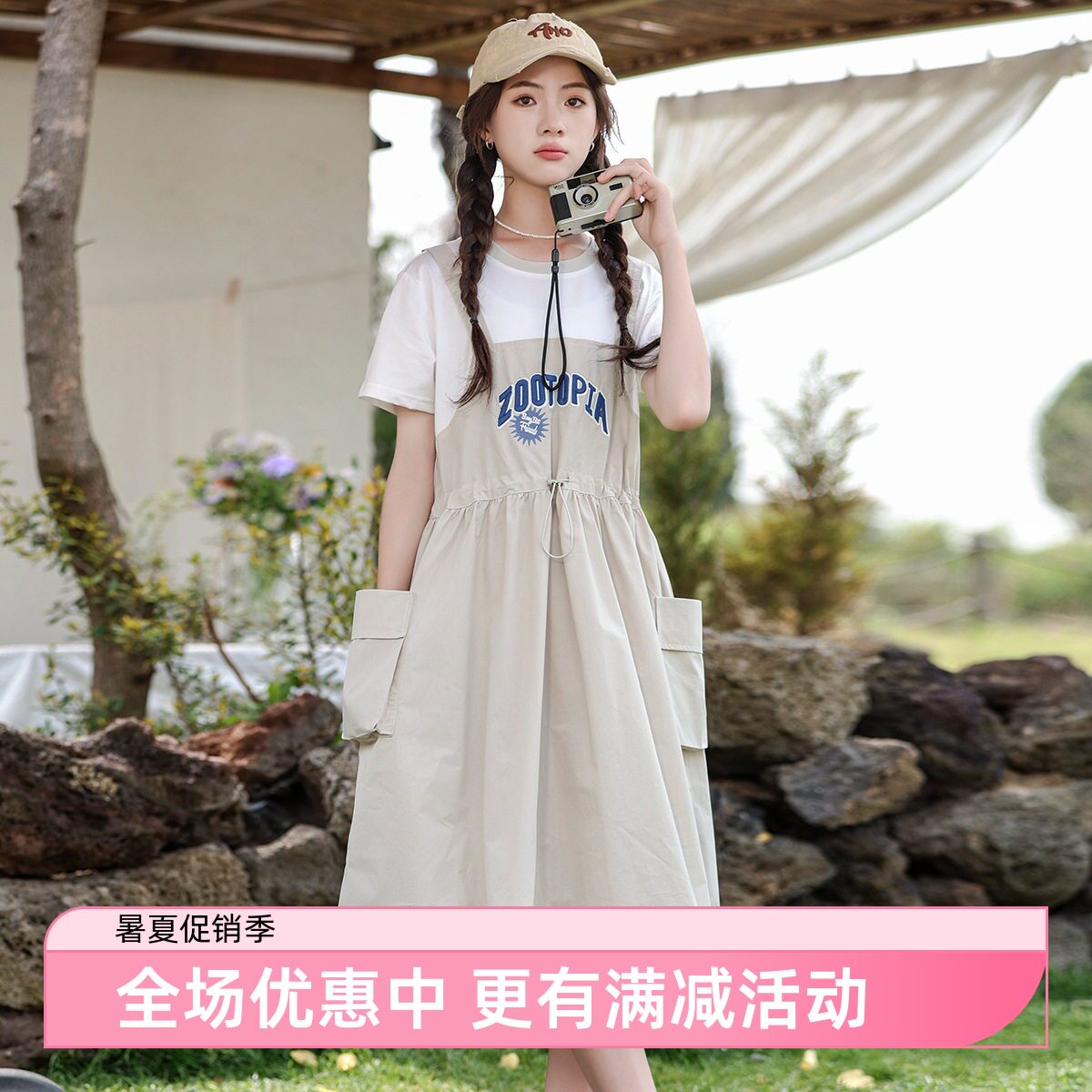 儿童裙子女童连衣裙夏季薄款中大