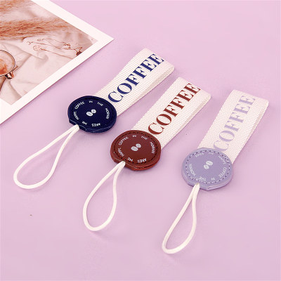 咖啡杯手提绳可乐杯水杯高颜值随性手提绳挂绳配件吊带整套手腕绳
