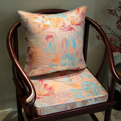 新中式高级感提花色织椅垫沙发垫