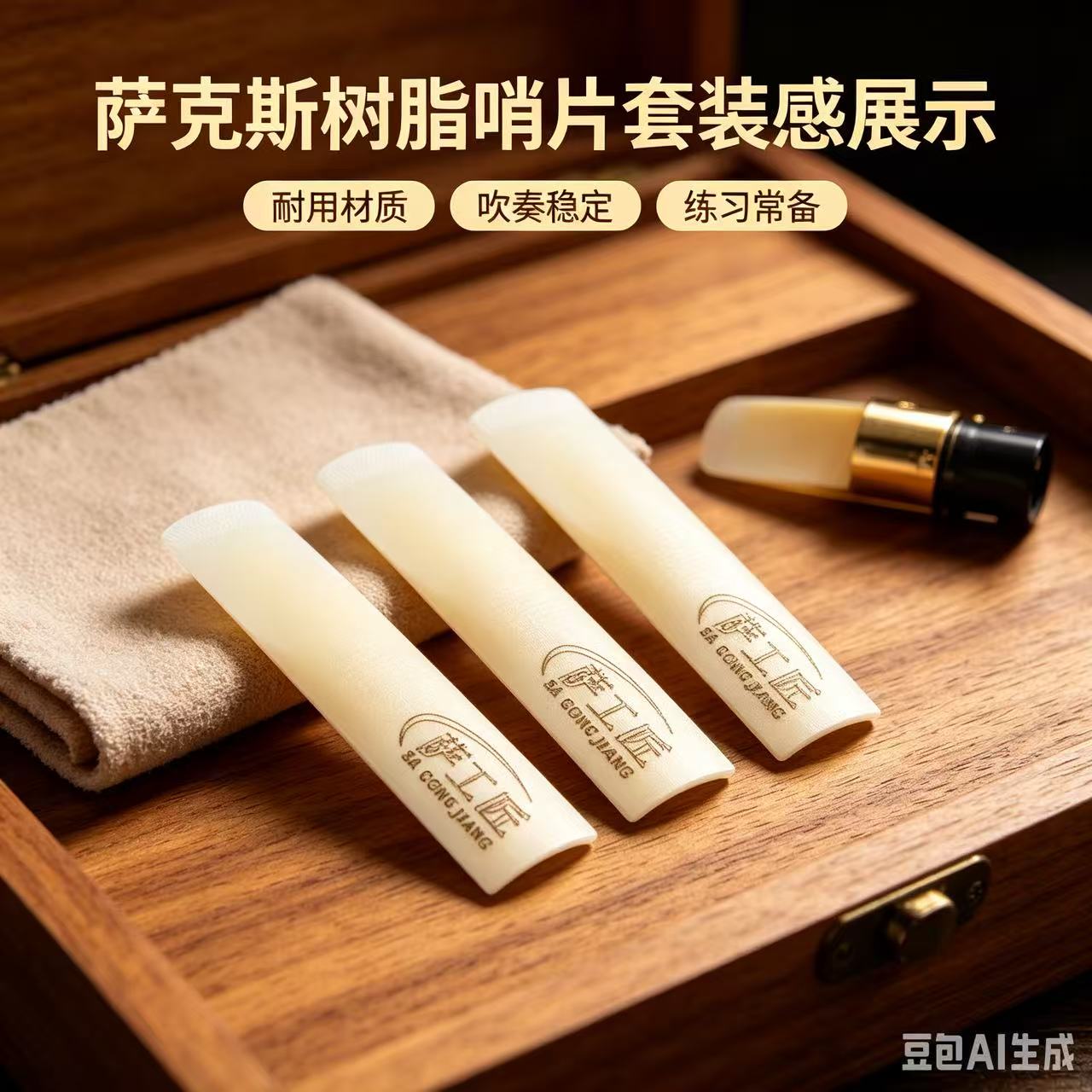 萨工匠萨克斯树脂哨片水波纹哨片中音次中音高音单簧管上低音哨片