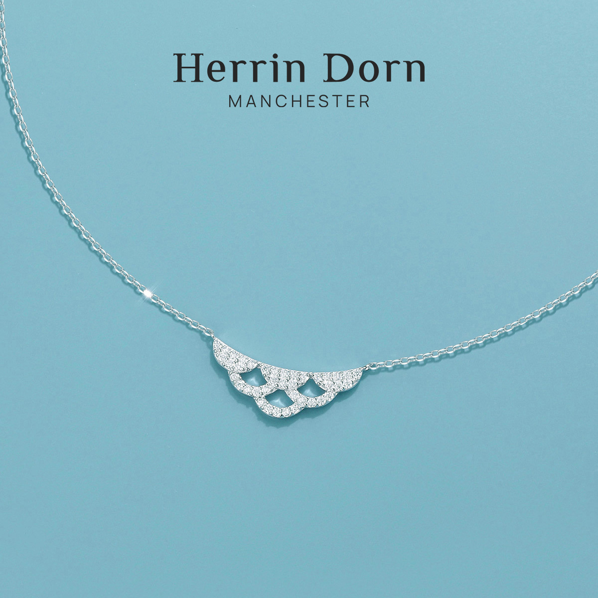 Herrin Dorn 赫琳德 浅海秘境系列鱼鳞项链 英式浪漫轻奢气质百搭
