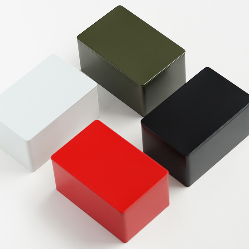 红茶岩茶茶叶罐绿茶铁盒空盒长方形茶叶包装盒茶盒铁罐空礼盒定制