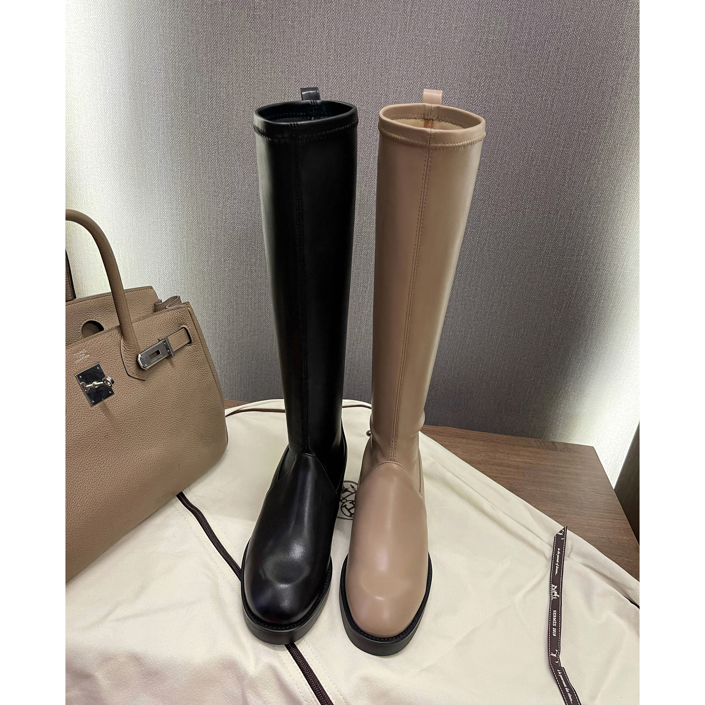 【benefanfan】弹力骑士靴女英伦风粗跟瘦腿长靴中跟不过膝高筒靴,女鞋,骑士靴,淘宝优惠券,粉丝福利购,淘宝优惠卷