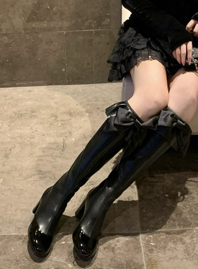 【benefanfan】香香26橱窗长靴短靴荷叶边蝴蝶结高跟裙子靴