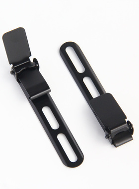 轻量背夹K夹鞘附螺丝ULTI黑色钢版长款双槽可拆隐形式K鞘刀套腰夹