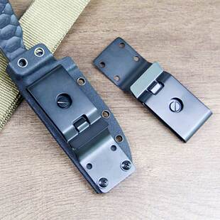 刀鞘制作配件不锈钢腰夹 户外工具鞘套DIY腰夹扣 通用型K鞘背夹子
