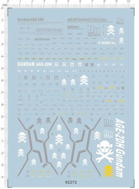GD MG 1/100 Dark AGE-2DH 黑暗猎犬(海贼型).专用水贴 62272