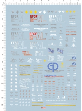 GD模型 HG GP02A.高达+1:550 GP03D. 机甲专用水转印贴纸【5056】