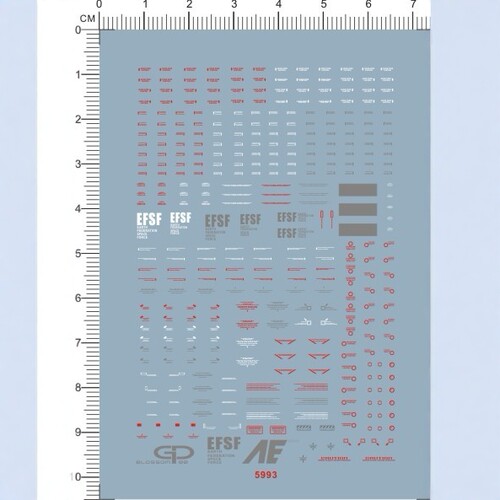 1/144 RX-78 GP-00 BLOSSOM 通用警告gd水贴 5993-1212 HG
