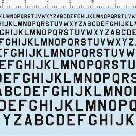美国美军字体英文字母水贴纸 USSAAF FONTS 1-1