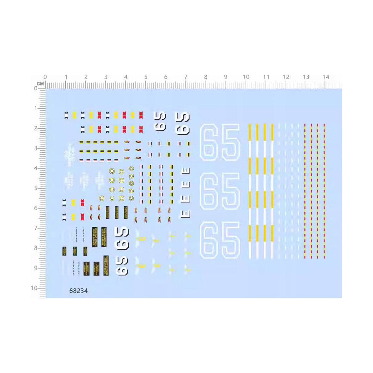 船舶模型 1:700 CVN-65 企业号(航空母舰).专用水贴【68234】