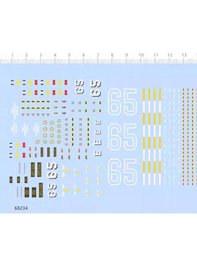 船舶模型 1:700 CVN-65 企业号(航空母舰).专用水贴【68234】