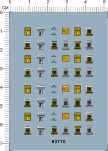 二战德军灭火器火灾危险警告水贴纸 7cm WWII 60770